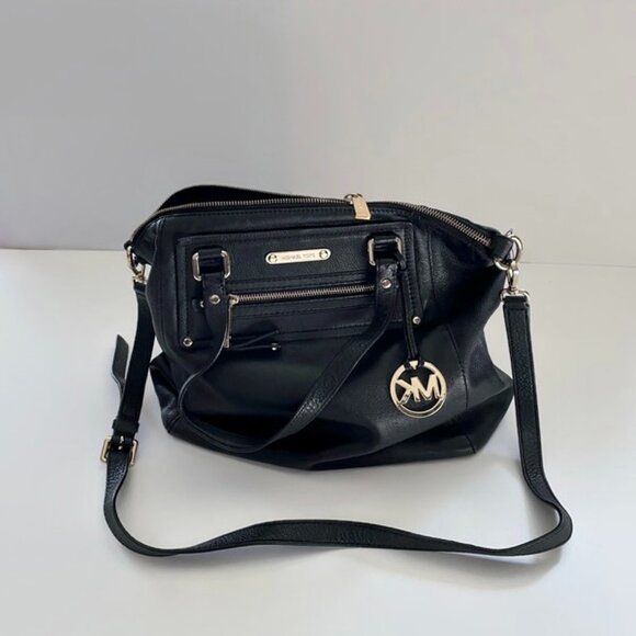 Michael Kors Black Soft Leather Satchel - Picture 1 of 14